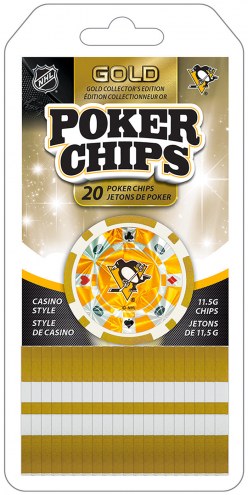 Pittsburgh Penguins 20 Piece Poker Chips Set
