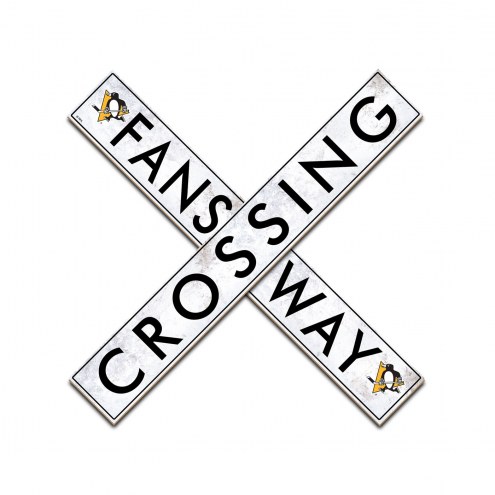 Pittsburgh Penguins 24&quot; Fans Way Crossing Wall Art