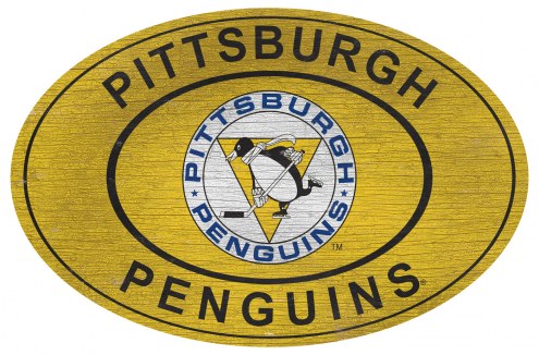 Pittsburgh Penguins 46&quot; Heritage Logo Oval Sign