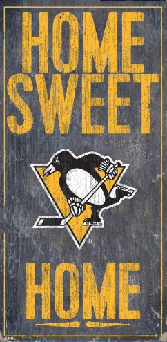 Pittsburgh Penguins 6&quot; x 12&quot; Home Sweet Home Sign