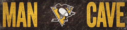 Pittsburgh Penguins 6&quot; x 24&quot; Man Cave Sign