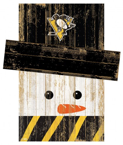 Pittsburgh Penguins 6&quot; x 5&quot; Snowman Head