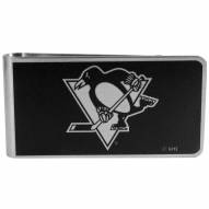 Pittsburgh Penguins Black and Steel Money Clip