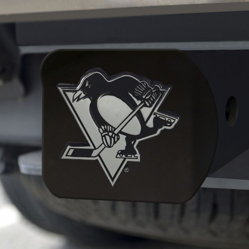 Pittsburgh Penguins Black Matte Hitch Cover