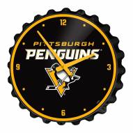 Pittsburgh Penguins Bottle Cap Wall Clock