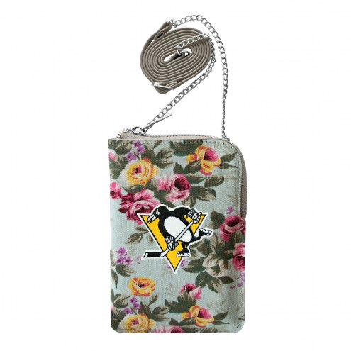 Pittsburgh Penguins Canvas Floral Smart Purse