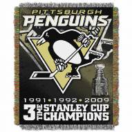 Pittsburgh Penguins Commemorative Champs Throw Blanket