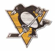 Pittsburgh Penguins Distressed Logo Cutout Sign