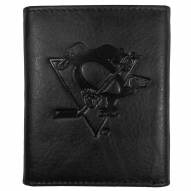 Pittsburgh Penguins Embossed Leather Tri-fold Wallet