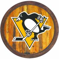 Pittsburgh Penguins "Faux" Barrel Top Sign
