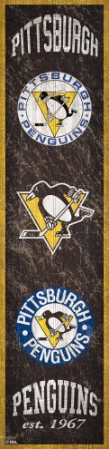 Pittsburgh Penguins Heritage Banner Vertical Sign