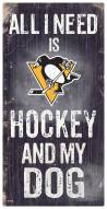 Pittsburgh Penguins Hockey & My Dog Sign