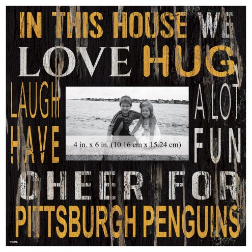 Pittsburgh Penguins In This House 10&quot; x 10&quot; Picture Frame