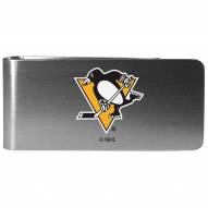 Pittsburgh Penguins Logo Steel Money Clip