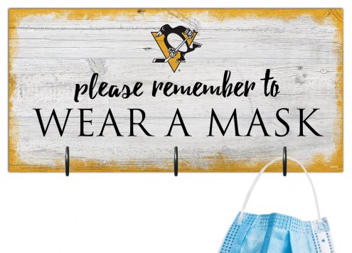 Pittsburgh Penguins Please Wear Your Mask Sign