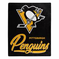 Pittsburgh Penguins Signature Raschel Throw Blanket