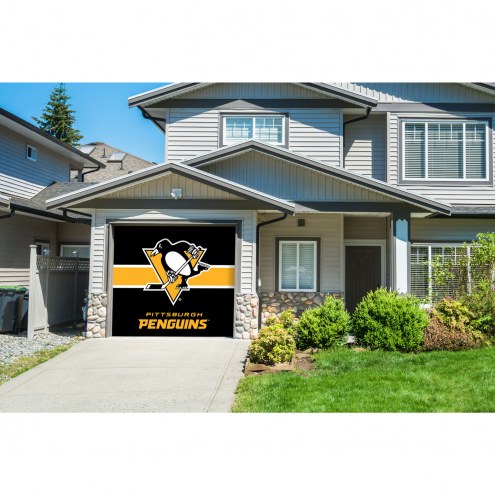 Pittsburgh Penguins Single Garage Door Cover
