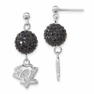 Pittsburgh Penguins Sterling Silver Crystal Ovation Earrings
