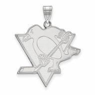 Pittsburgh Penguins Sterling Silver Extra Large Pendant