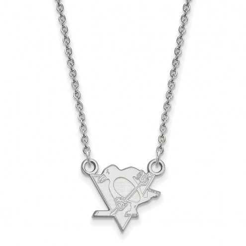 Pittsburgh Penguins Sterling Silver Small Pendant Necklace