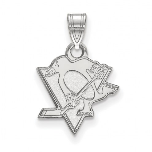 Pittsburgh Penguins Sterling Silver Small Pendant