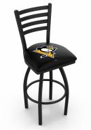 Pittsburgh Penguins Swivel Bar Stool with Ladder Style Back