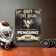 Pittsburgh Penguins Vintage Metal Sign