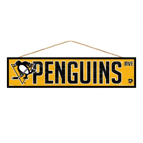 Pittsburgh Penguins Wood Avenue Sign