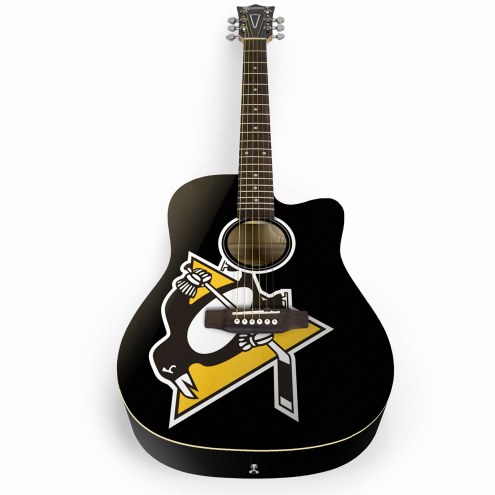 Pittsburgh Penguins Woodrow Acoustic Guitar
