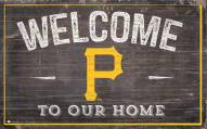 Pittsburgh Pirates 11" x 19" Welcome to Our Home Sign
