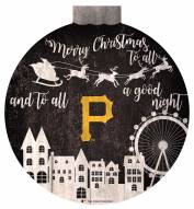 Pittsburgh Pirates 12" Christmas Village Wall Art