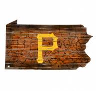 Pittsburgh Pirates 12" Roadmap State Sign