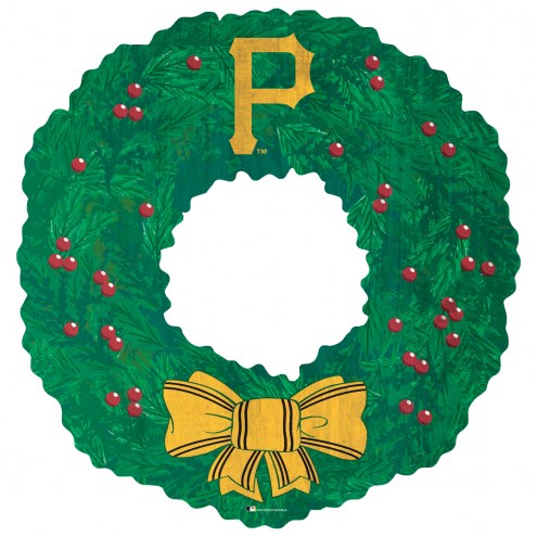 Pittsburgh Pirates 16&quot; Team Wreath Sign