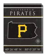 Pittsburgh Pirates 16" x 20" Coordinates Canvas Print