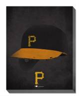 Pittsburgh Pirates 16" x 20" Ghost Helmet Canvas Print
