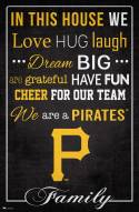 Pittsburgh Pirates 17" x 26" In This House Sign