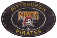 Pittsburgh Pirates 46" Heritage Logo Oval Sign