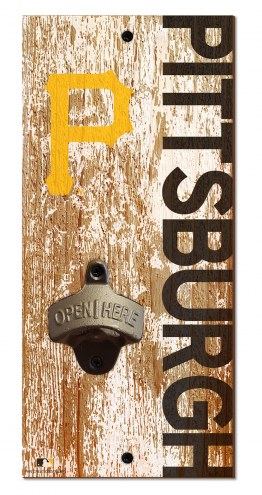 Pittsburgh Pirates 6&quot; x 12&quot; Distressed Bottle Opener