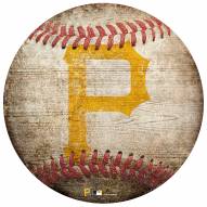 Pittsburgh Pirates Baseball Shaped Sign