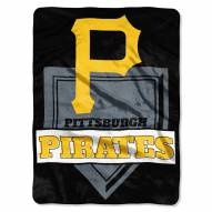 Pittsburgh Pirates Home Plate Raschel Blanket