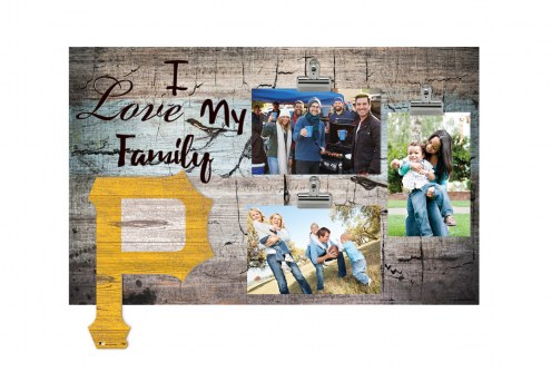 Pittsburgh Pirates I Love My Family Clip Frame