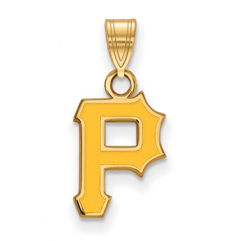 Pittsburgh Pirates Sterling Silver Gold Plated Small Pendant