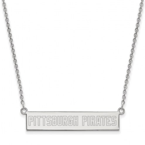 Pittsburgh Pirates Sterling Silver Bar Necklace