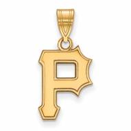 Pittsburgh Pirates Sterling Silver Gold Plated Medium Pendant