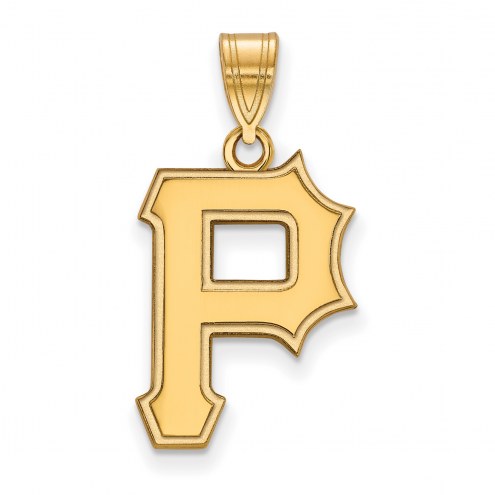 Pittsburgh Pirates MLB Sterling Silver Gold Plated Large Pendant