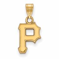 Pittsburgh Pirates MLB Sterling Silver Gold Plated Small Pendant