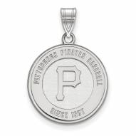 Pittsburgh Pirates Sterling Silver Large Pendant