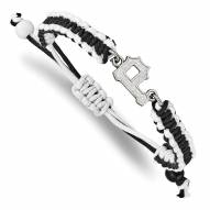 Pittsburgh Pirates Stainless Steel Adjustable Cord Bracelet