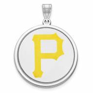 Pittsburgh Pirates Sterling Silver Disc Pendant