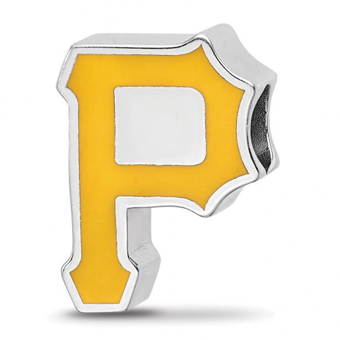 Pittsburgh Pirates Sterling Silver Enameled Bead